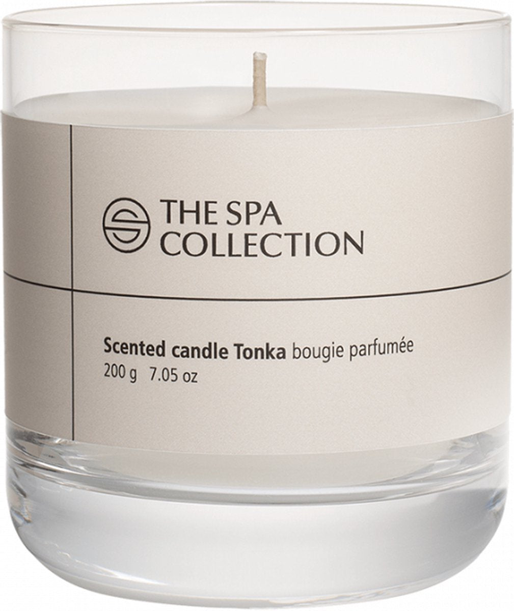 Scented tonka candle in glass - 200 gram - The Spa Collection