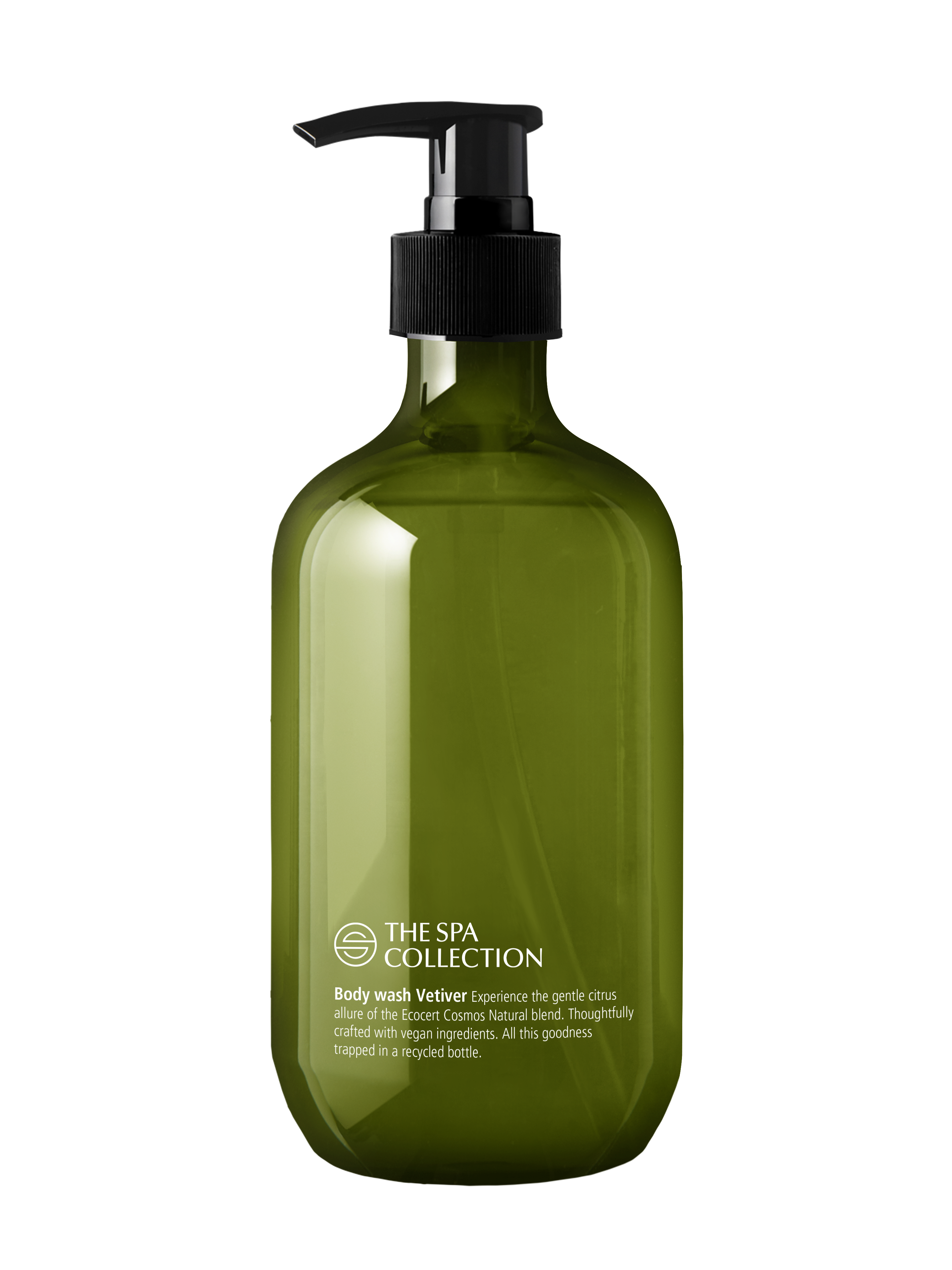 Body wash ecocert - 475ml recycled bottle - The Spa Collection Vetiver