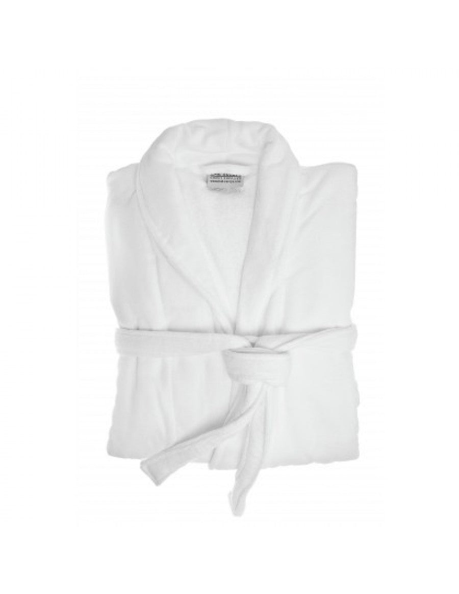 Bathrobe white XL - 100% velour