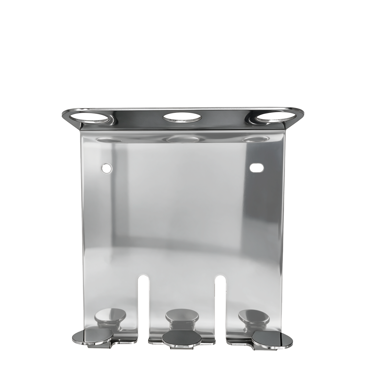 Luxury silver metal holder for 3 bottles