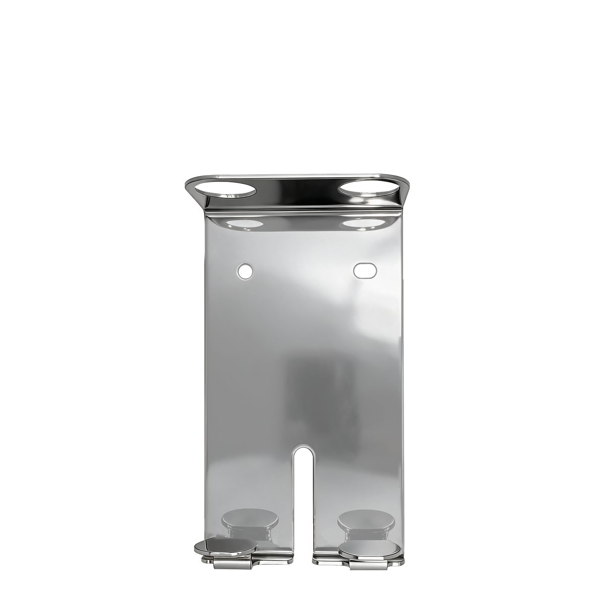 Luxury silver metal holder for 2 bottles