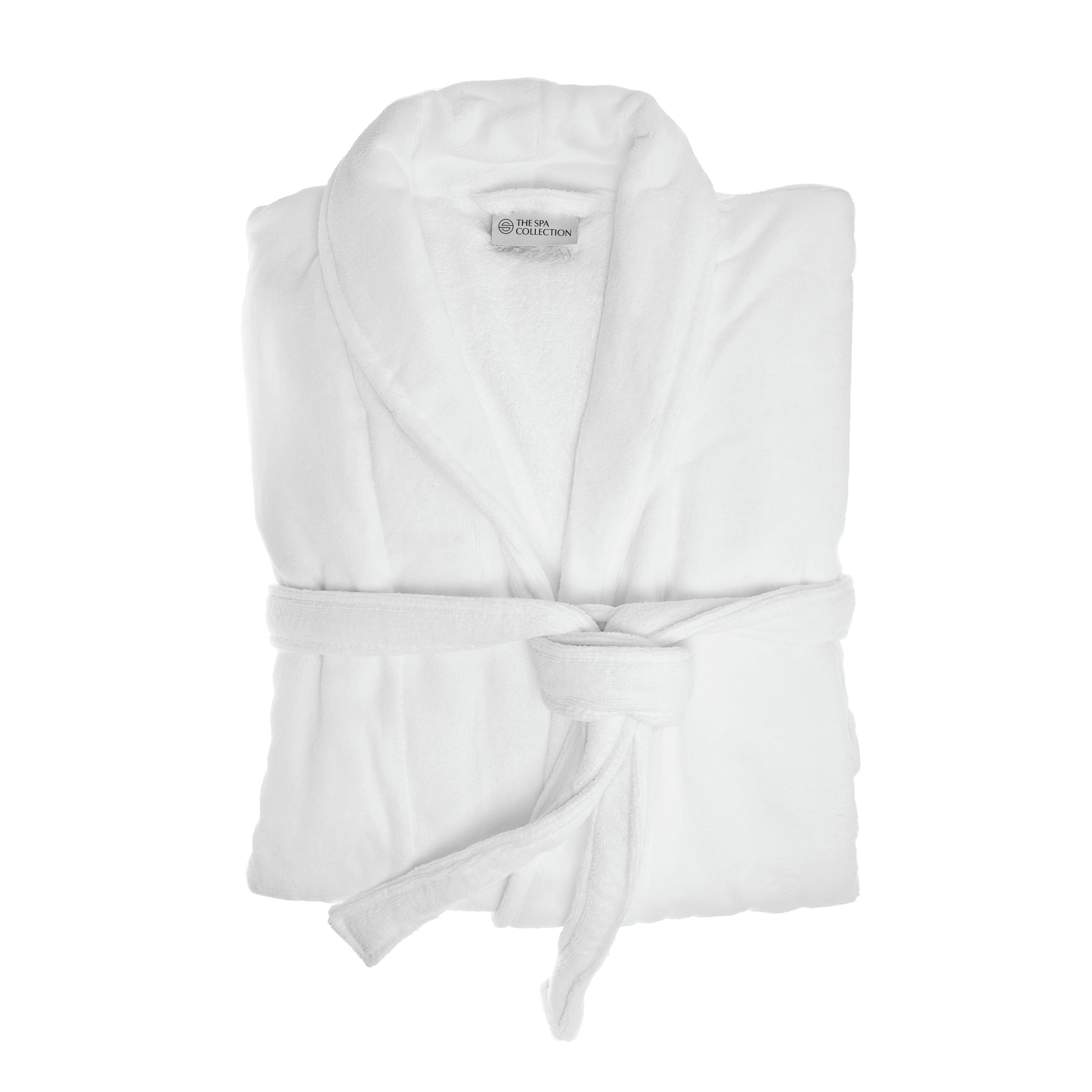 Bathrobe white XL - 100% velour