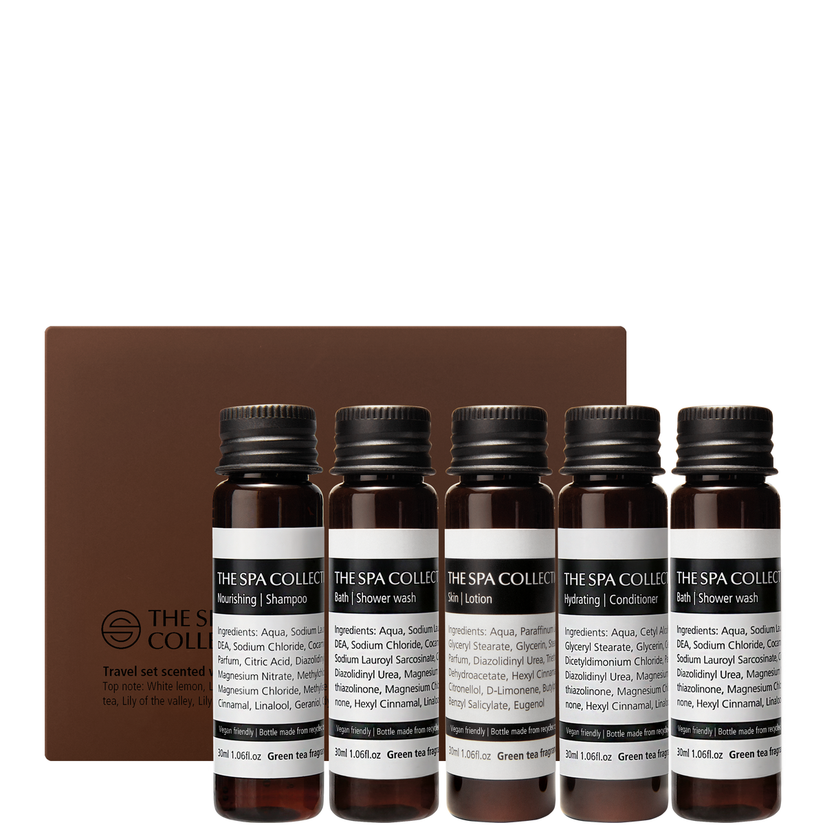 Travel / welcome set - 5 x 30 ml - Green Tea